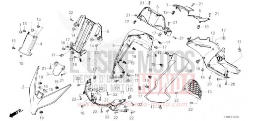 ABDECKUNG, VORNE/INSTRUMENTENTAFEL NSS350AR de 2024